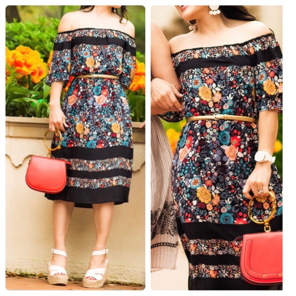 Loft Fiesta Off the Shoulder Dress
